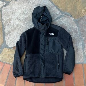 The North Face Boy's Forrest Full Zip Hooded Fleece Jacket Boys M 10/12